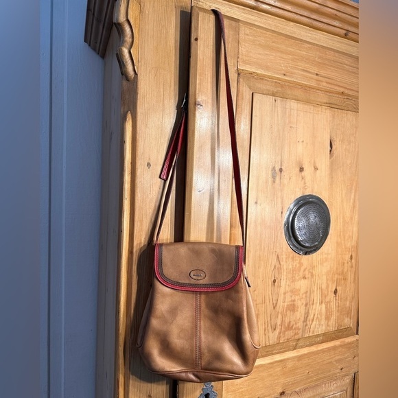 Saccardi Handmade Italian Leather Crossbody Bag Unique - Picture 13 of 13